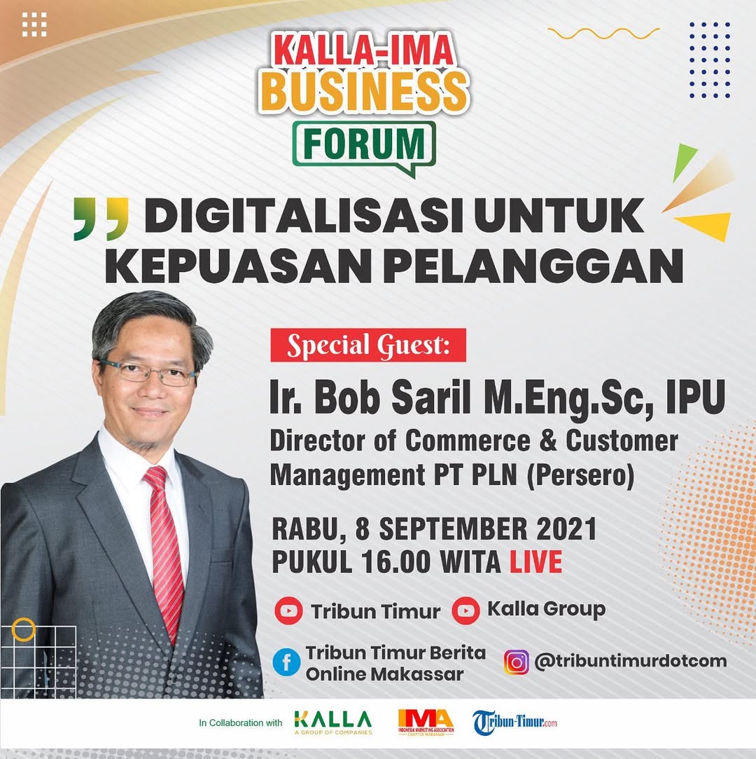 KALLA-IMA Business Forum: Digitalisasi untuk Kepuasan Pelanggan 2021 Event Poster