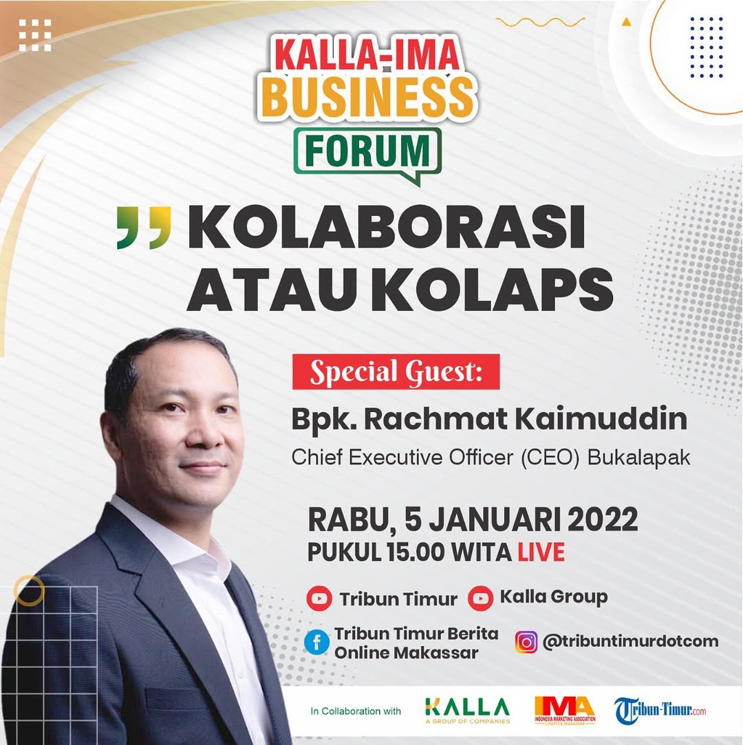 KALLA-IMA Business Forum: Kolaborasi atau Kolaps 2022 Event Poster