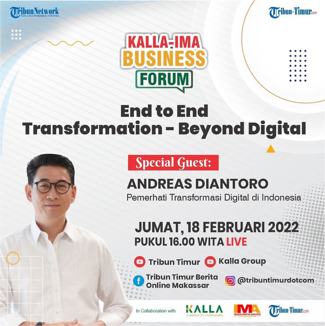 KALLA-IMA Business Forum: End to End Transformation - Beyond Digital 2022 Event poster